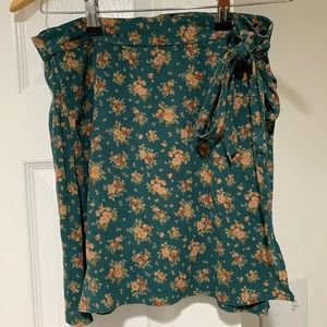 Cute floral wrap skirt